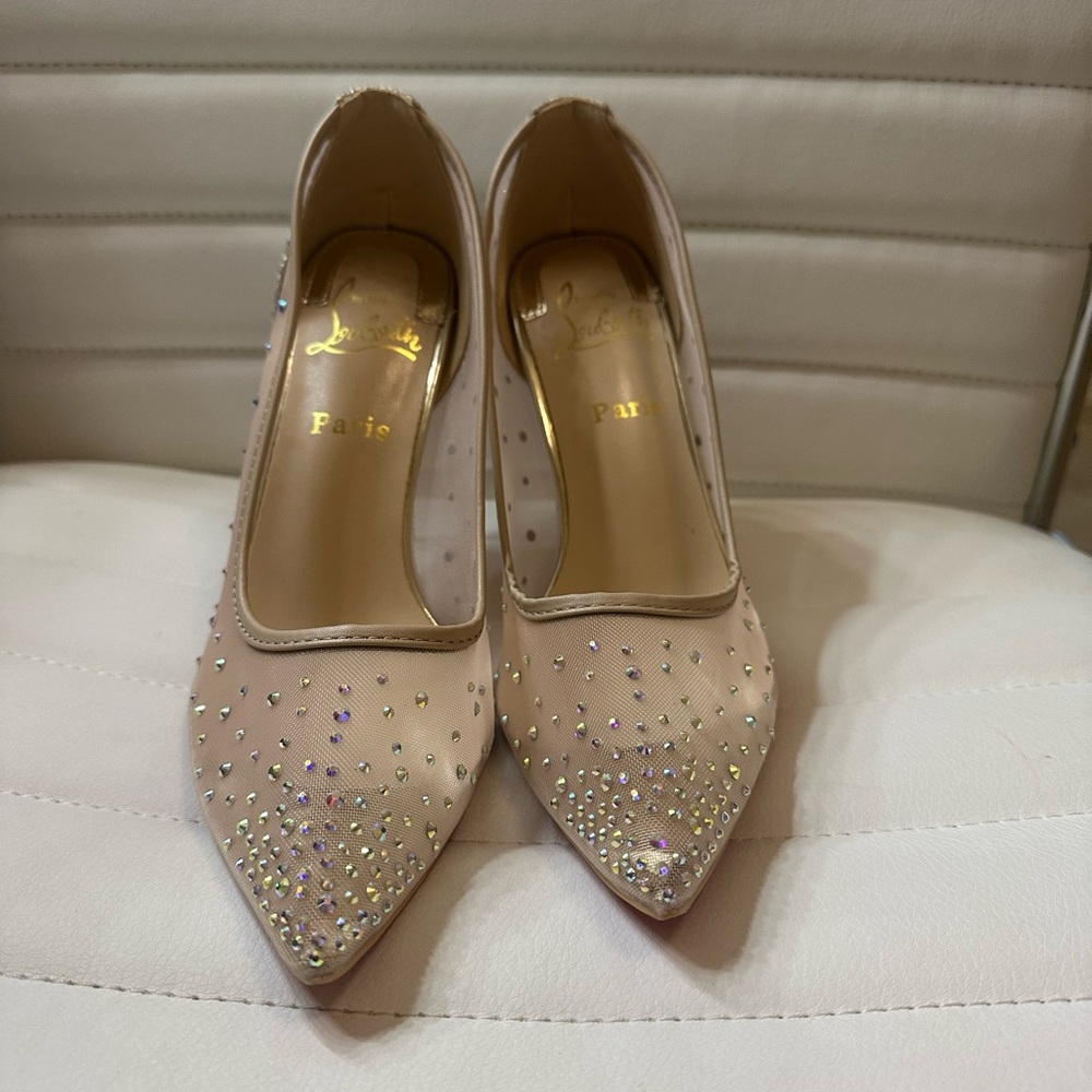 crystal heels